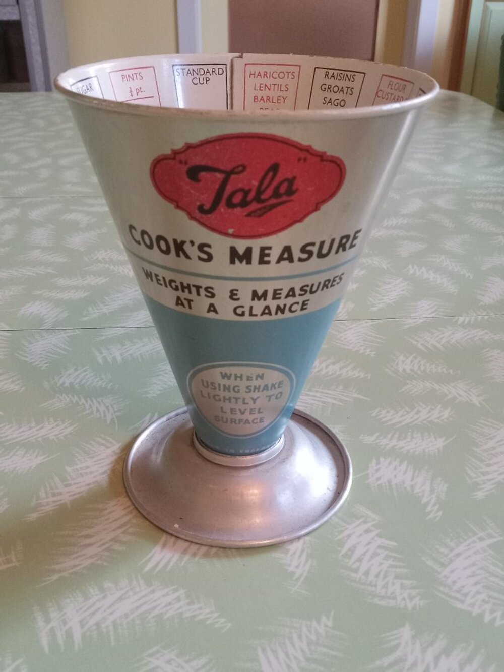 Vintage Cook's measure JALA England